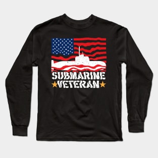 Submarine veteran USA American hero veterans day Long Sleeve T-Shirt